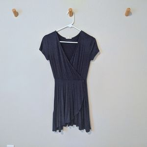 Navy Wrap Summer Dress